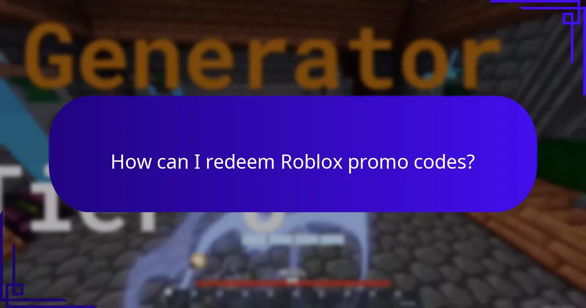 How can I redeem Roblox promo codes?