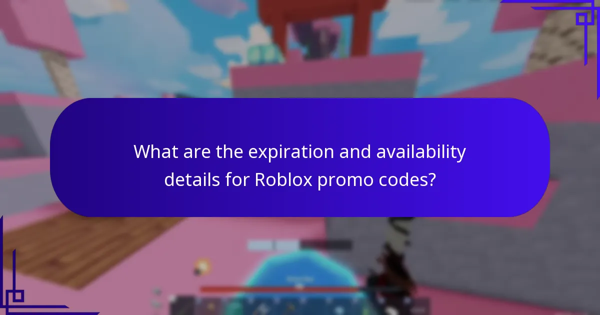 What are the expiration and availability details for Roblox promo codes?