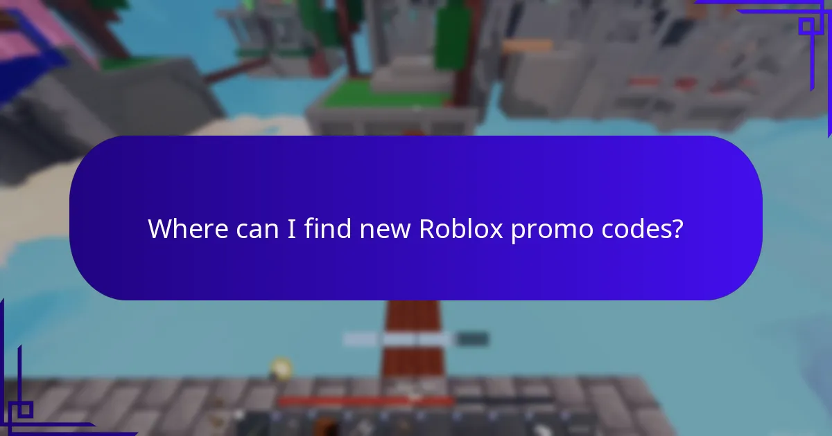 Where can I find new Roblox promo codes?